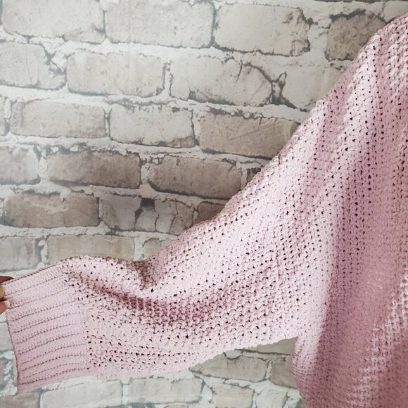 GAP Lavender 90s Shaker Open Boxy Cardigan Drop Shoulder XXL Barbiecore Softgirl - Picture 7 of 13